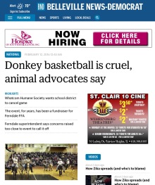 Belleville News-Democrat donkey