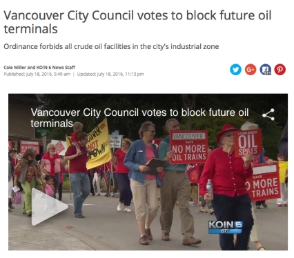 vancouver votes to block oil