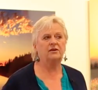 Still frame of November 2019 Candidate for Whatcom County Sheriff Joy Gilfilen from a video on her campaign Facebook page